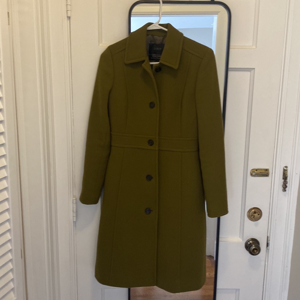 Jcrew top coat in Italian double-cloth wool blend size 0